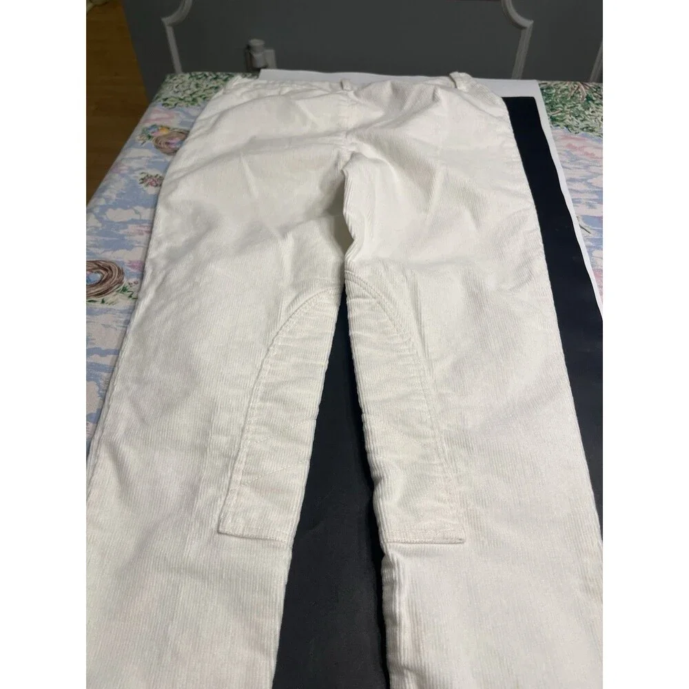 Ralph Lauren Ivory Corduroy Equestrian Pants Girls Sz 14